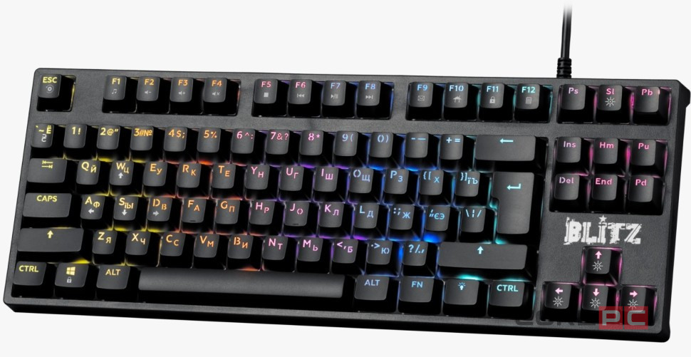Механическая клавиатура Defender Blitz GK-240L RU,Rainbow