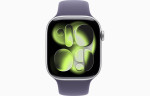 Apple Watch Series 11 46mm Silver Aluminum Case with Purple Fog Sport Band (M/L)