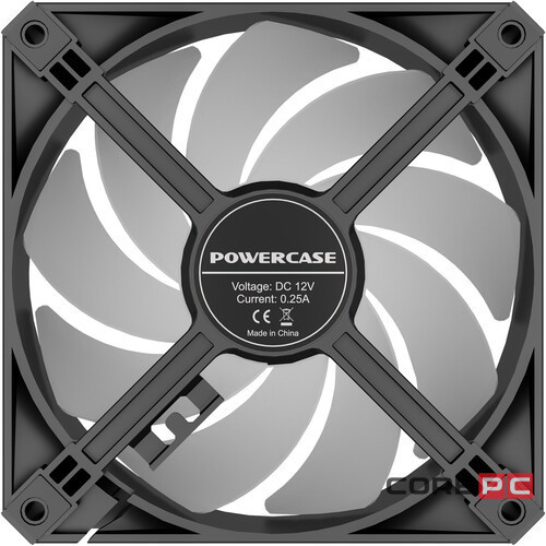 Вентилятор для корпуса Powercase (M56-12 ARGB) Black