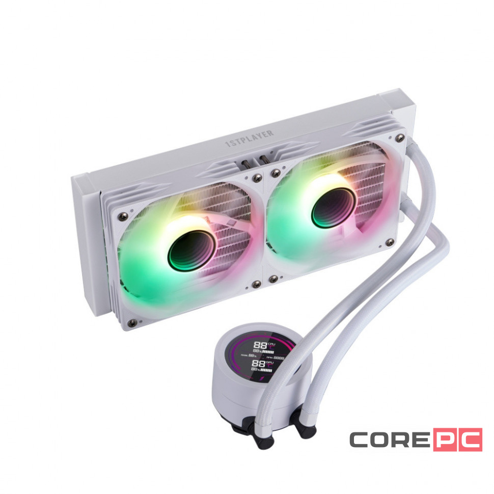 Система жидкостного охлаждения для процессора 1STPLAYER TS4 240 White (TS4-240-WH)
