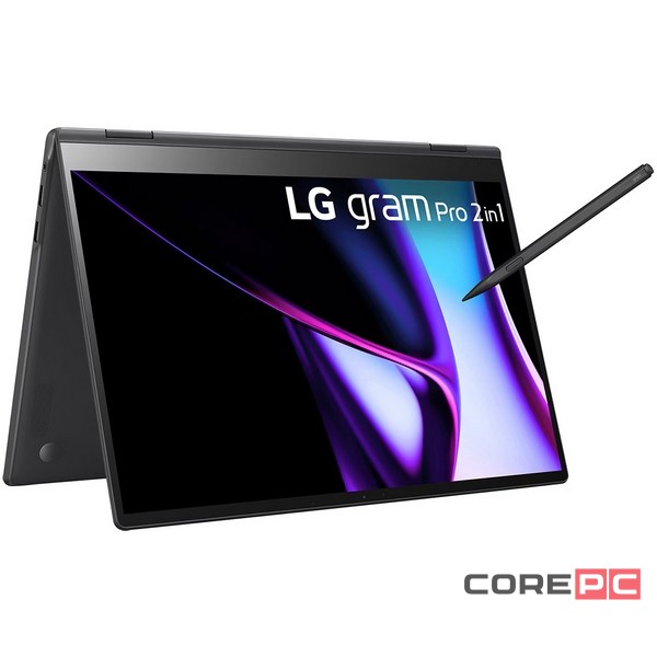Ноутбук LG Gram 16 2in1 16T90R-KADB9U1 (i7-1360P/32GB/1024GB SSD/16.0"/2560x1600/Touch/Intel Iris Xe/Windows 11 Home) Черный