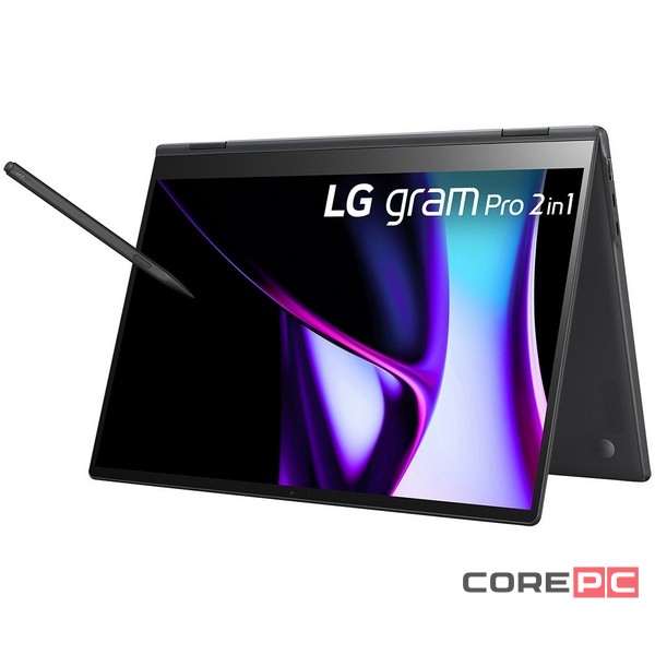Ноутбук LG Gram 16 2in1 16T90R-KADB9U1 (i7-1360P/32GB/1024GB SSD/16.0"/2560x1600/Touch/Intel Iris Xe/Windows 11 Home) Черный