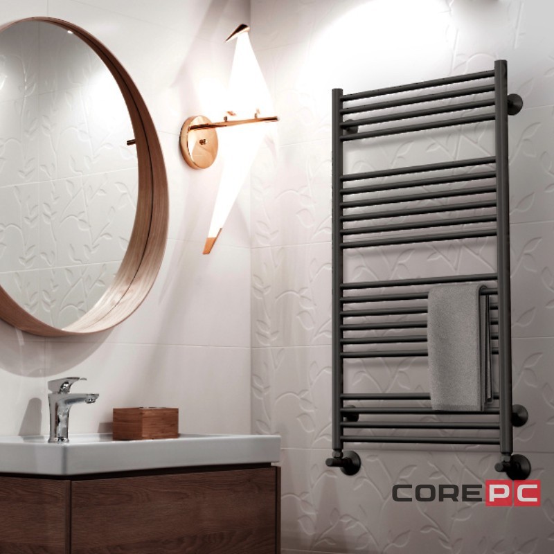 Полотенцесушитель Royal Thermo Casa П14 500х800 электро (встроен. диммер) черный