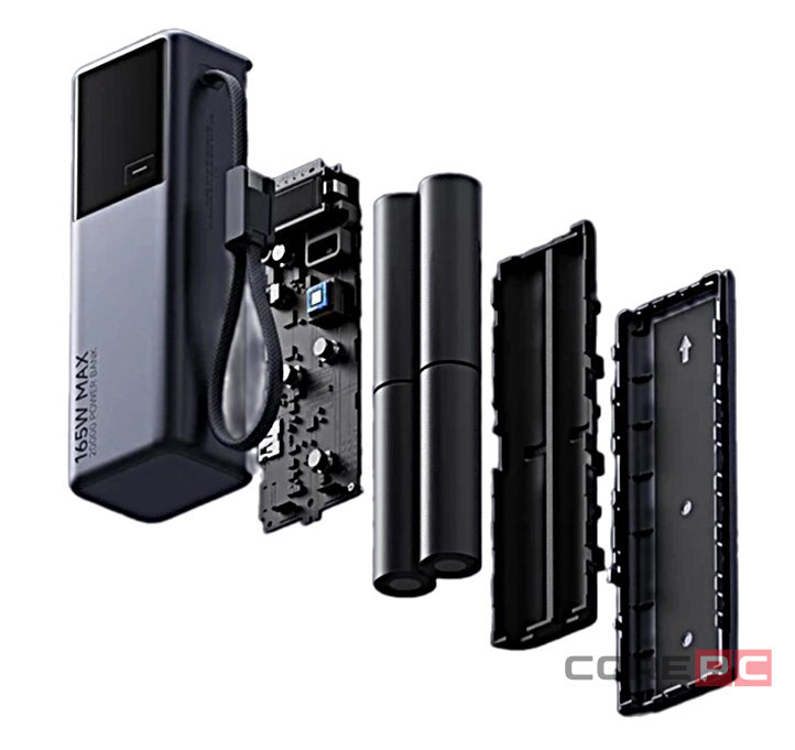 Powerbank Xiaomi Mi Power Bank 20000mAh 165W (PB2165) светло-серый