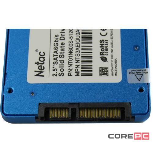 Твердотельный накопитель NETAC 512 Gb NT01N600S-512G-S3X