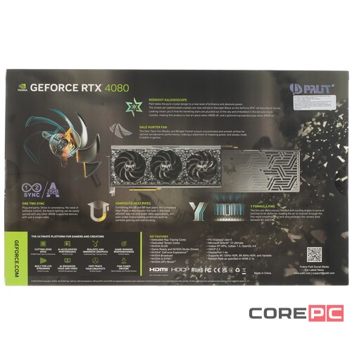 Видеокарта Palit (NED4080019T2-1030G) GeForce RTX 4080 16GB GAMEROCK