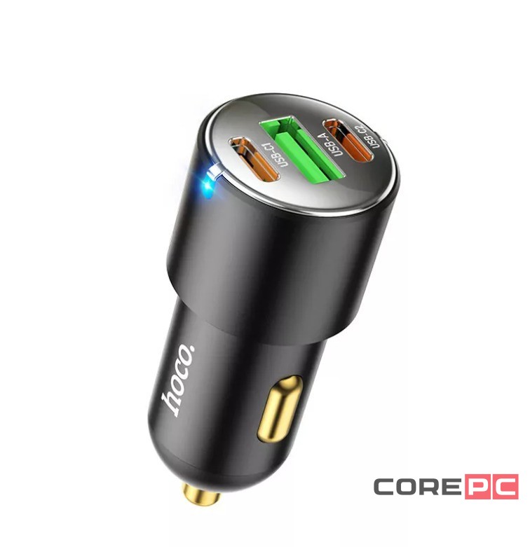 Автомобильное заряд. устр. Hoco NZ6 1USB/2C 18W/25W черное
