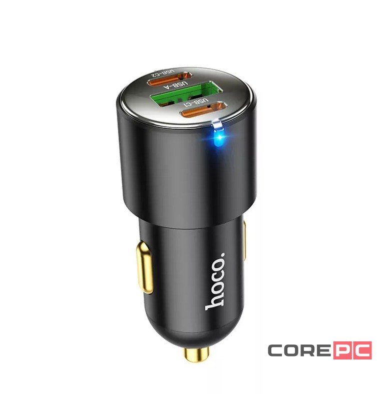 Автомобильное заряд. устр. Hoco NZ6 1USB/2C 18W/25W черное
