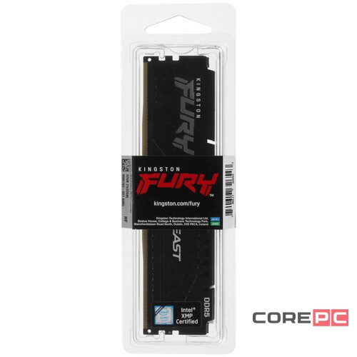Оперативная память 32 Gb 5200 MHz Kingston FURY Beast XMP Black (KF552C40BB-32)