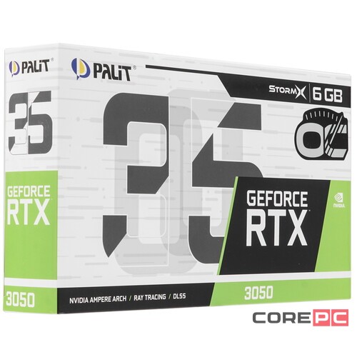 Видеокарта Palit (NE63050S18JE-1072F) GeForce RTX 3050 6GB STORMX OC