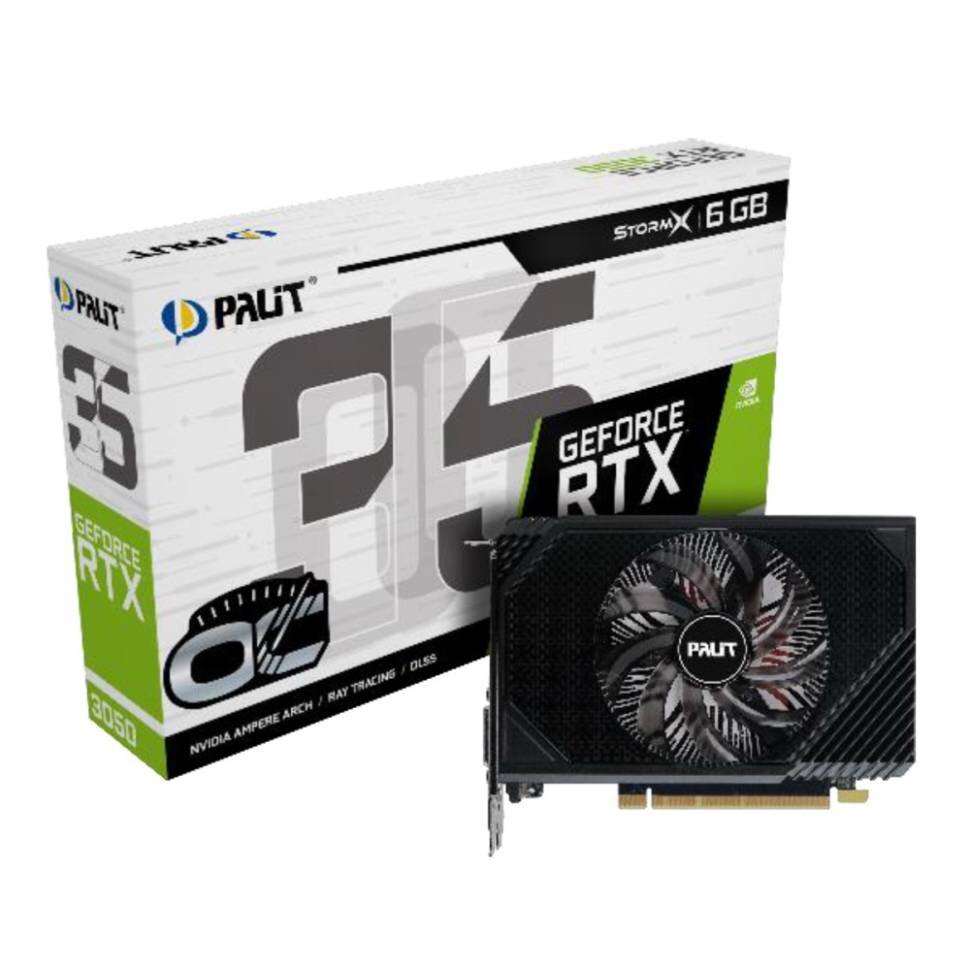 Видеокарта Palit (NE63050S18JE-1072F) GeForce RTX 3050 6GB STORMX OC