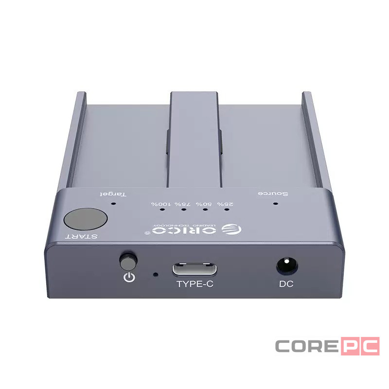 Дубликатор для 2 M.2 NVMe Orico M2P2-C3-C USB-C черный