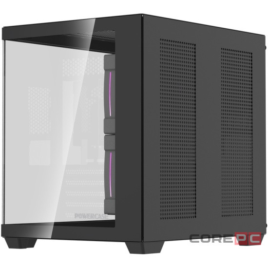 Компьютерный корпус Powercase Vision Micro M5CB TG ARGB Black (CVMM5CHB-A3)