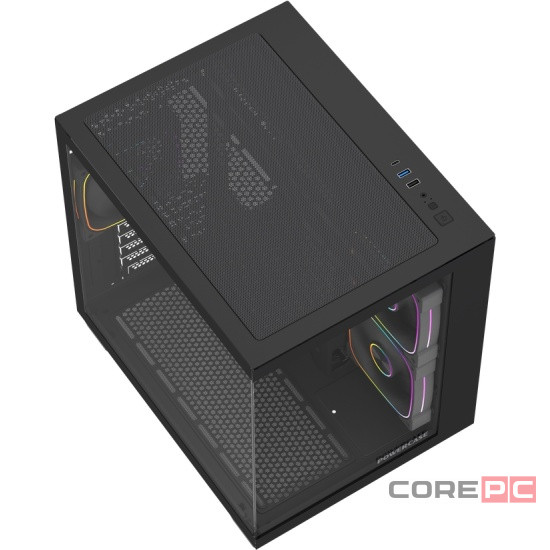 Компьютерный корпус Powercase Vision Micro M5CB TG ARGB Black (CVMM5CHB-A3)