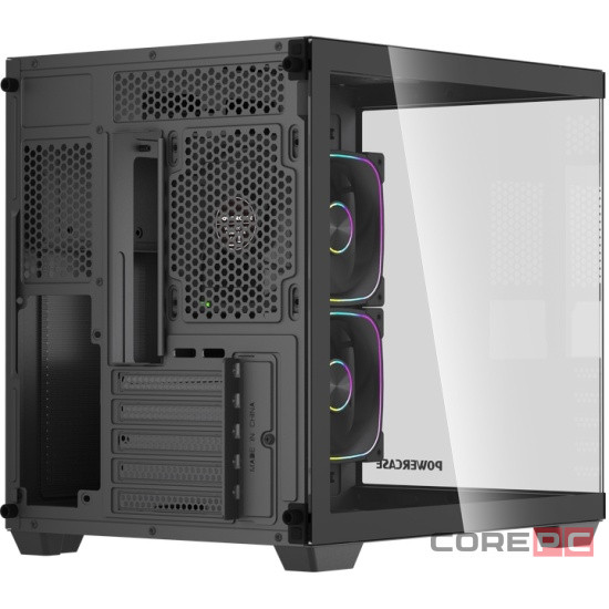 Компьютерный корпус Powercase Vision Micro M5CB TG ARGB Black (CVMM5CHB-A3)