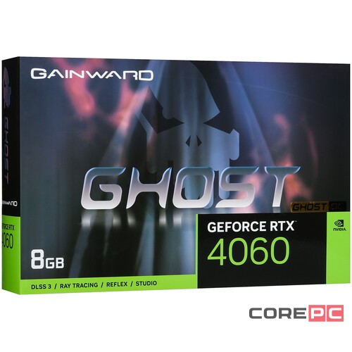 Видеокарта GAINWARD (NE64060T19P1-1070B) GeForce RTX 4060 8GB GHOST OC