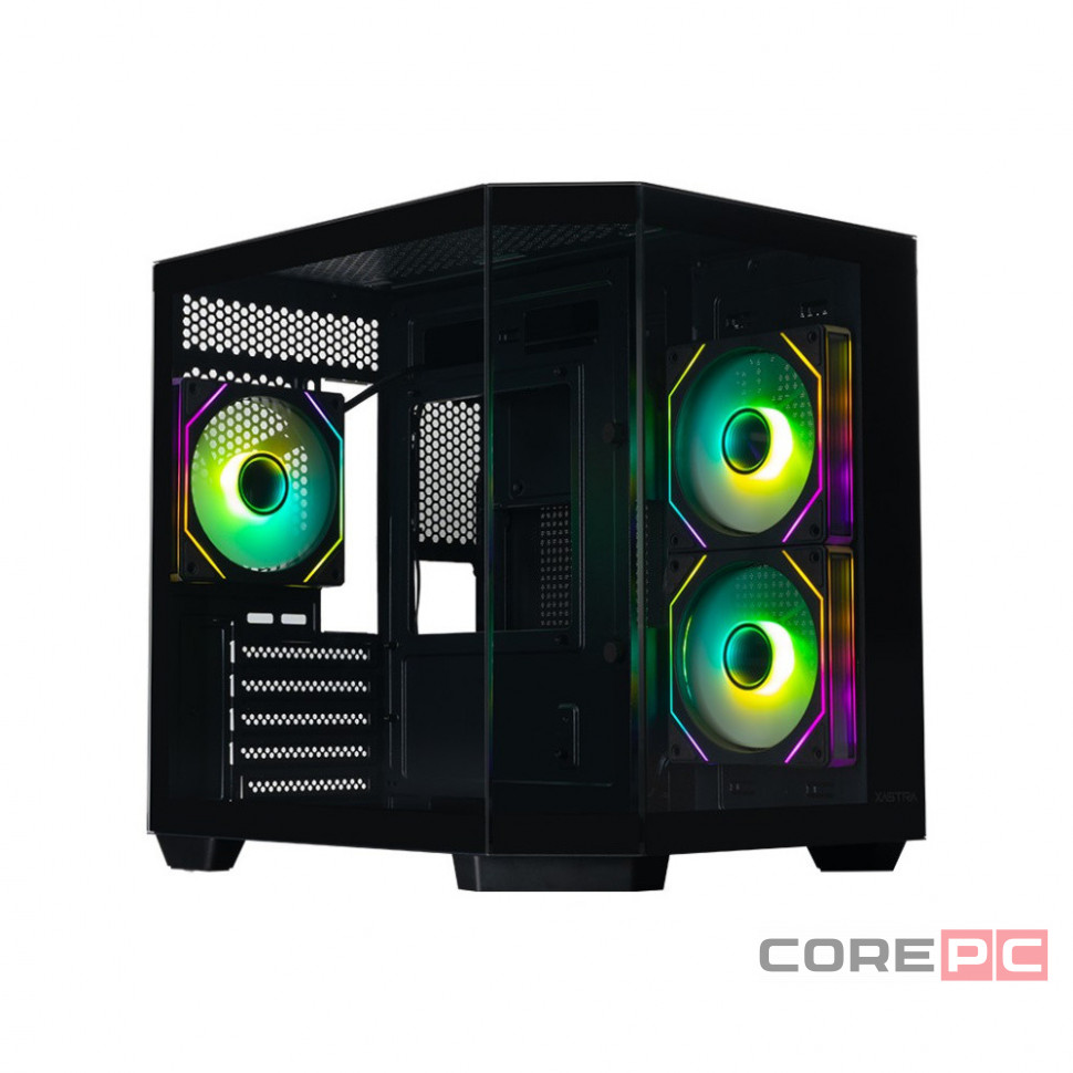 Компьютерный корпус XASTRA QT400M 3ARGB-C6-AC ARGB Black (QT400M-3FM12A-C6-AC)
