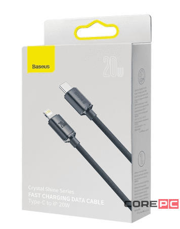 Кабель-зарядка Type-C на Lightning Baseus Crystal Shine Series 1.2м (CAJY000203) 20W синий