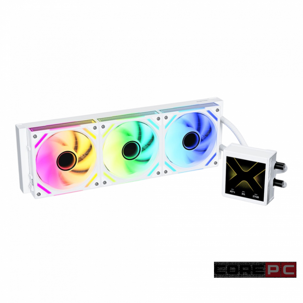 Система жидкостного охлаждения для процессора XASTRA Octant LC360FS ARGB WH LCD White (LC360FS-WHAFXX-GL)