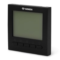 Термостат комнатный VARMEGA, VM19222, проводной, черный