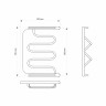 Водяной полотенцесушитель MIXLINE Серия СИМПЛ ПM2 ML-556328, нержавеющая сталь, пм-образная форма
