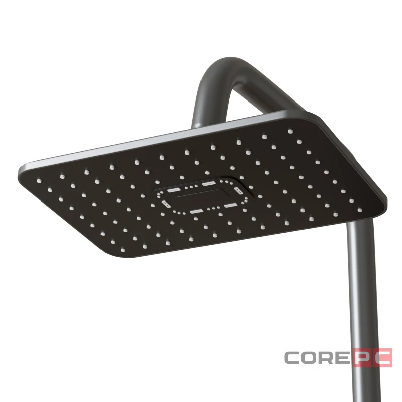 Душевая система MIXLINE 35к МЛ33-06Г(ML33-06GR) Ситиизлив лейка 3 поз. +лейкаТроп. душ графит