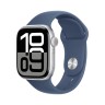 Apple Watch Series 10 42mm Silver Aluminum Case with Denim Sport Band (M/L) (Датчик кислорода)