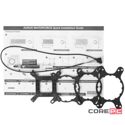 Система жидкостного охлаждения для процессора Gigabyte AORUS GP-AORUS WATERFORCE 280