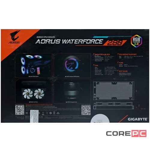 Система жидкостного охлаждения для процессора Gigabyte AORUS GP-AORUS WATERFORCE 280