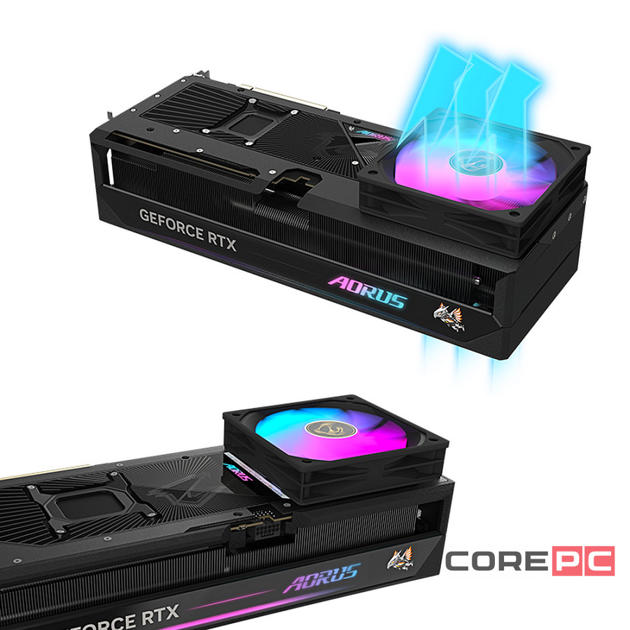 Видеокарта Gigabyte (GV-N5080AORUS M-16GD) GeForce RTX 5080 16GB AORUS MASTER