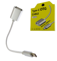 Адаптер KIN KY-167 OTG to Type-C (серый)