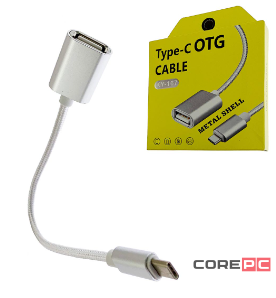 Адаптер KIN KY-167 OTG to Type-C (серый)