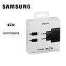 Сетевое зарядное устройство Samsung Super Fast Charger USB Type-C 45W + Cable Type-C (черный)