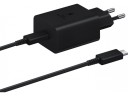 Сетевое зарядное устройство Samsung Super Fast Charger USB Type-C 45W + Cable Type-C (черный)