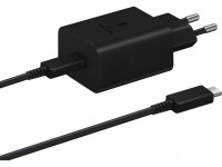 Сетевое зарядное устройство Samsung Super Fast Charger USB Type-C 45W + Cable Type-C (черный)