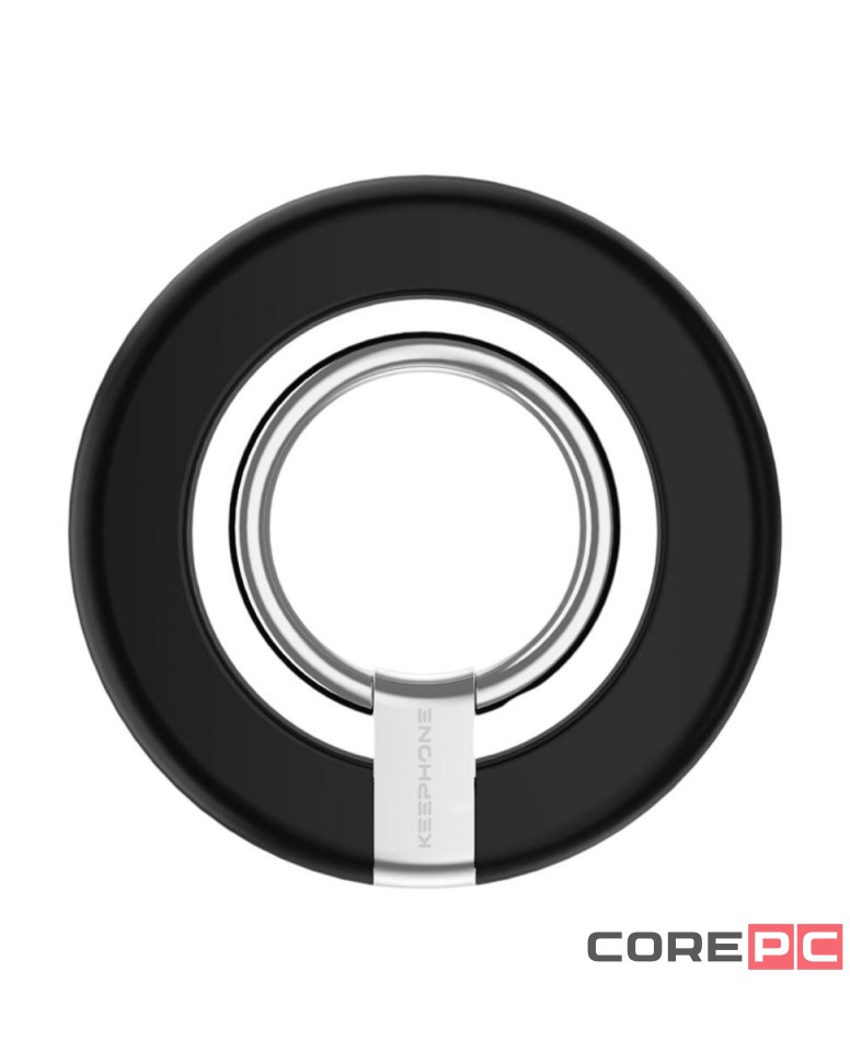 Магнитный держатель-кольцо для i-Phone Keephone MagSnap Easy Grip черный