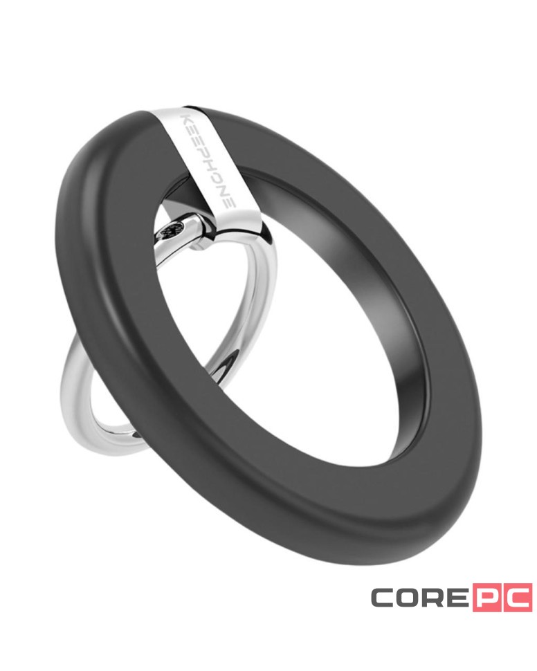 Магнитный держатель-кольцо для i-Phone Keephone MagSnap Easy Grip черный