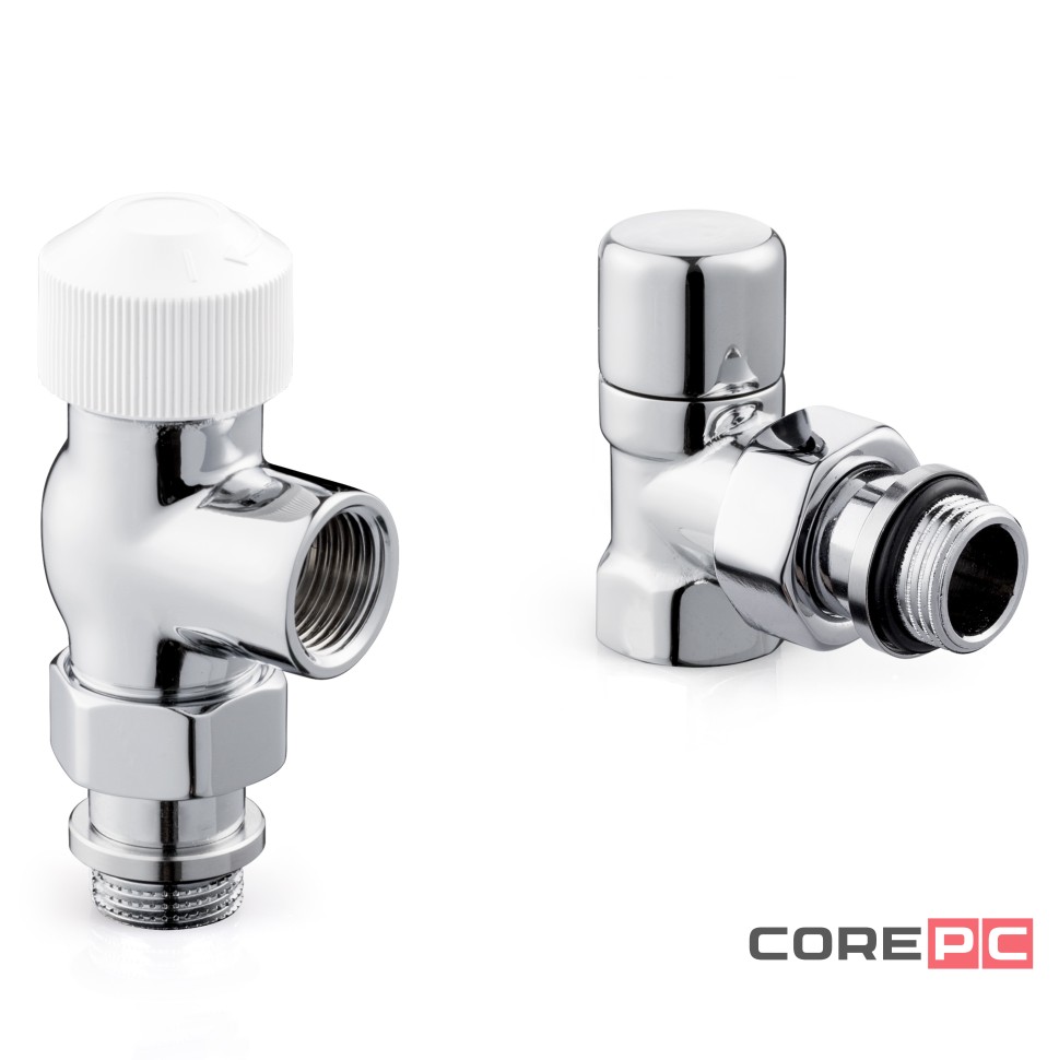 Набор термостатический для радиатора осевой Royal Thermo Design 1/2quot;М30х1,5 (Хром)